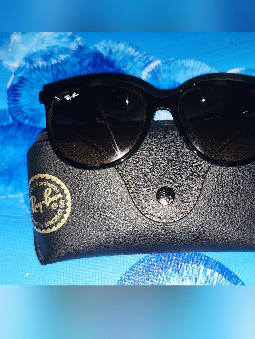Ray-Ban Black Frame Sunglasses with Dark Lenses